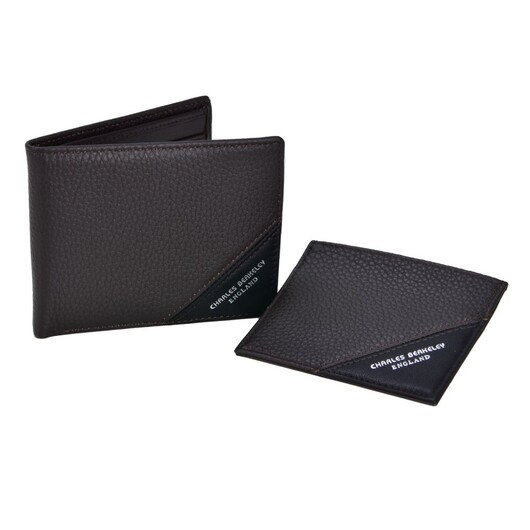 Tumbled Leather Wallet and Cardholder Gift Set